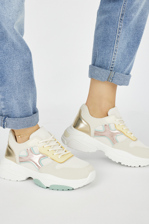 Vrijetijdsschoenen dames goud Vrijetijdsschoenen dames goud