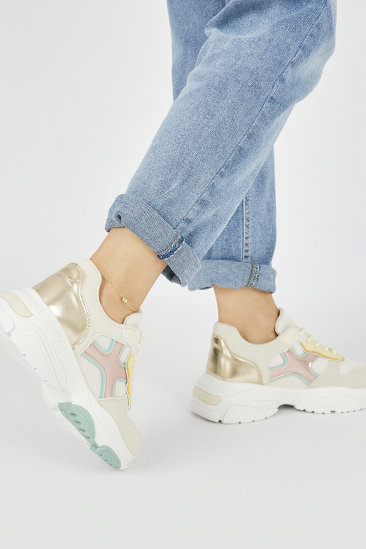 Vrijetijdsschoenen dames goud Vrijetijdsschoenen dames goud