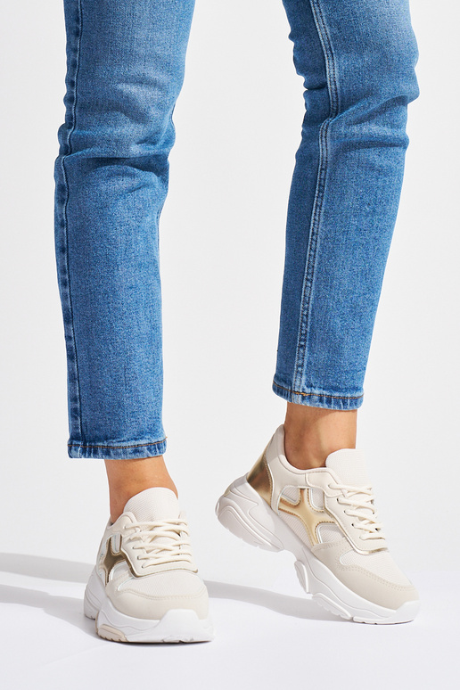 Dames vrijetijdsschoenen beige Dames vrijetijdsschoenen beige