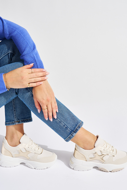 Dames vrijetijdsschoenen beige Dames vrijetijdsschoenen beige