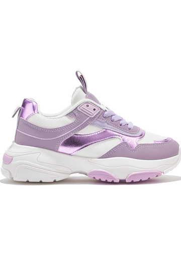 Paarse sportschoenen voor...