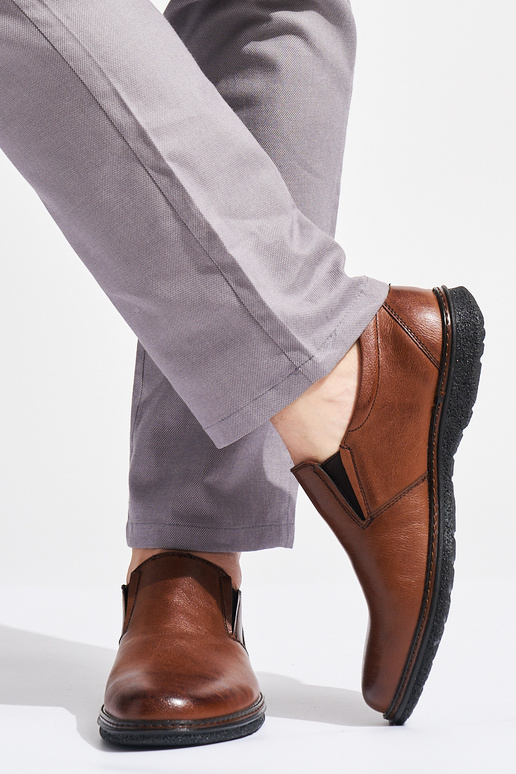 Bruine herenhalf laarzen