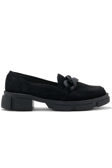 Zwarte damesmocassins met...