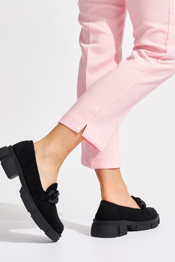 Zwarte damesmocassins met... 2