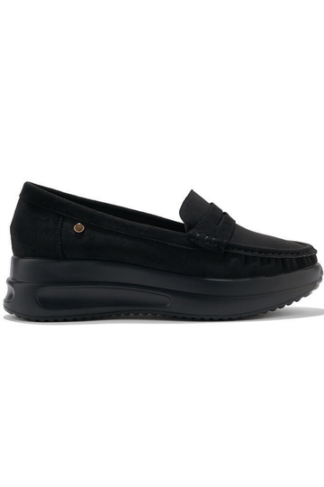 Mocassins van zwart suède...