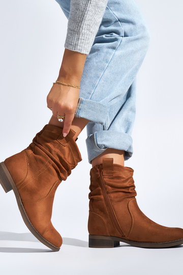 bruine suède damesschoenen 2