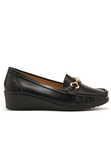 zwarte damesmocassins op...