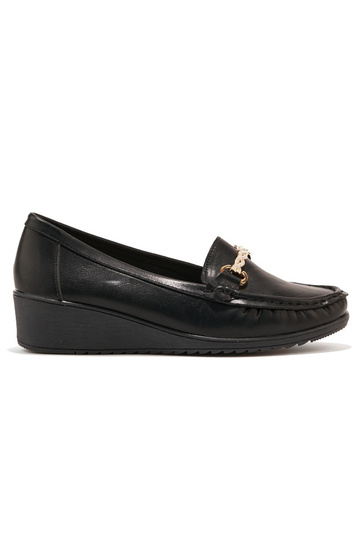 zwarte damesmocassins op...