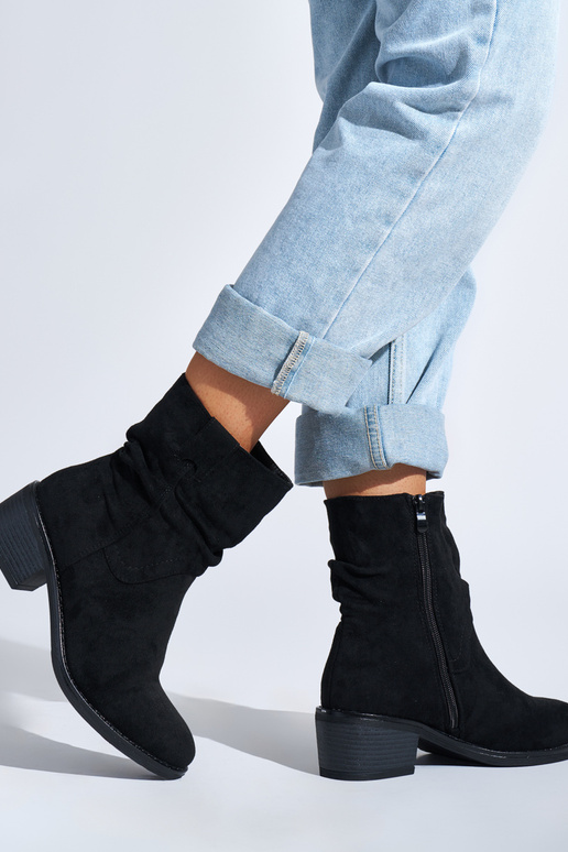 zwarte laarzen in cowboystijl zwarte laarzen in cowboystijl