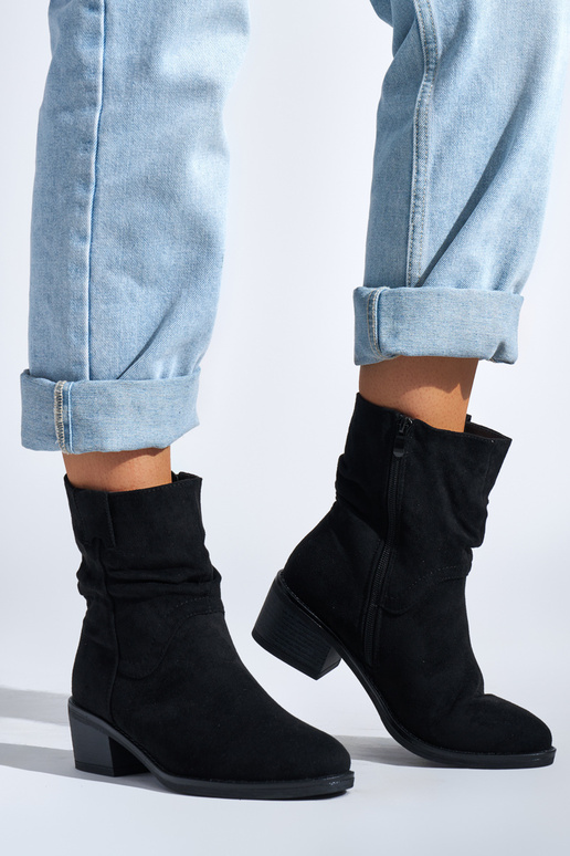 zwarte laarzen in cowboystijl zwarte laarzen in cowboystijl