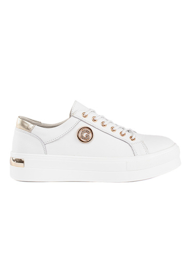 Initte kleur leer Sneakers...