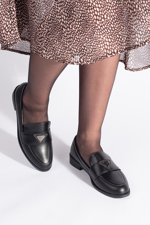 zwarte elegante damesmocassins