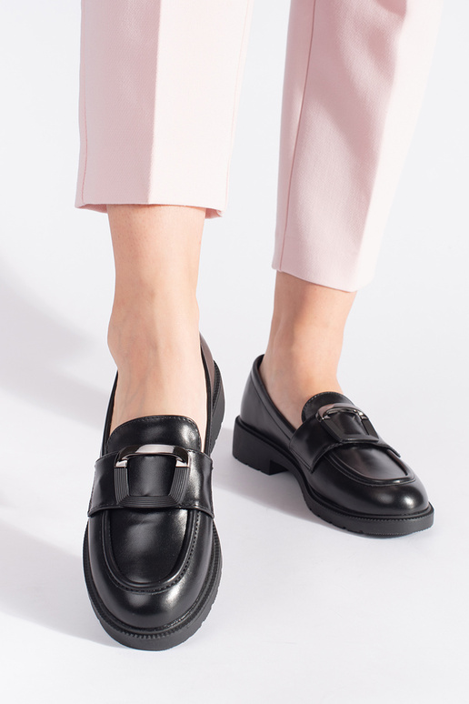 zwarte damesmocassins met gespen zwarte damesmocassins met gespen