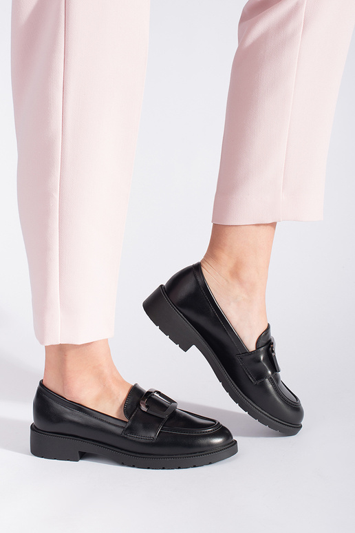 zwarte damesmocassins met gespen zwarte damesmocassins met gespen