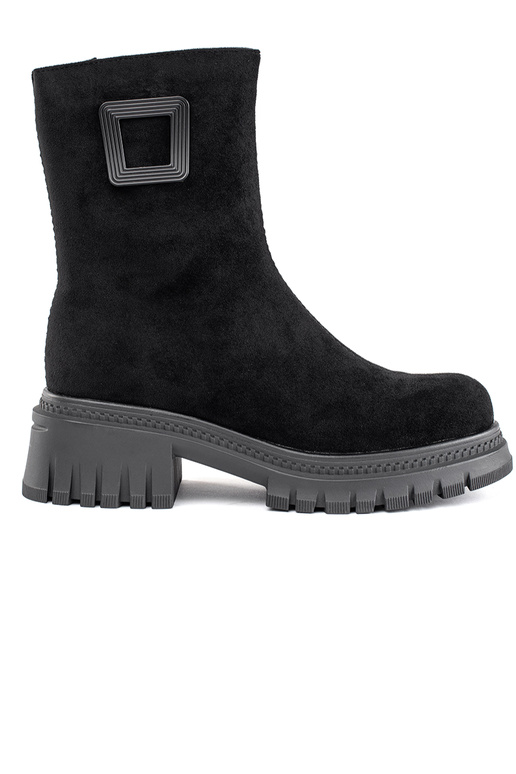 zwarte damesschoenen op dikke zool