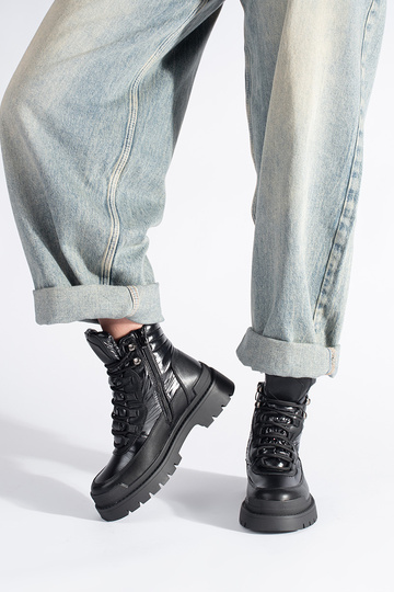 zwarte schoenen met dikke... 2