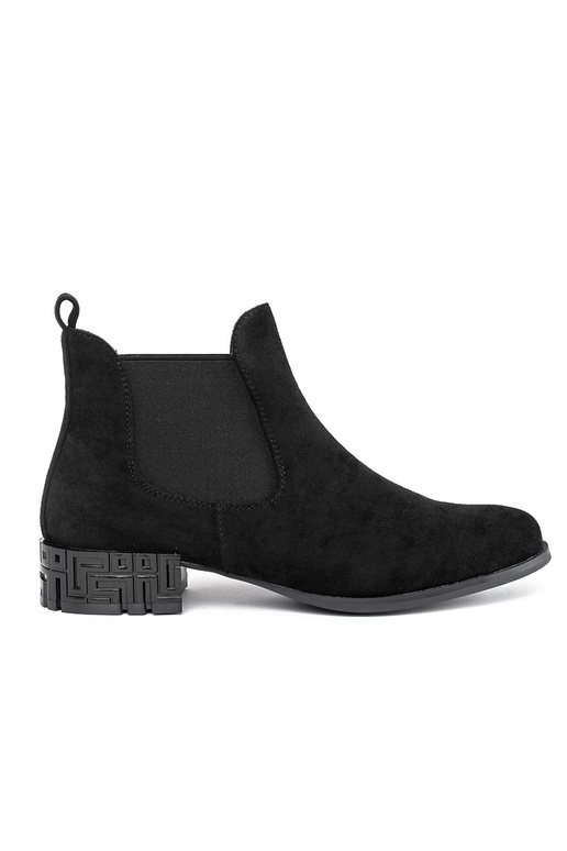 zwarte Chelsea boots met decoratieve...