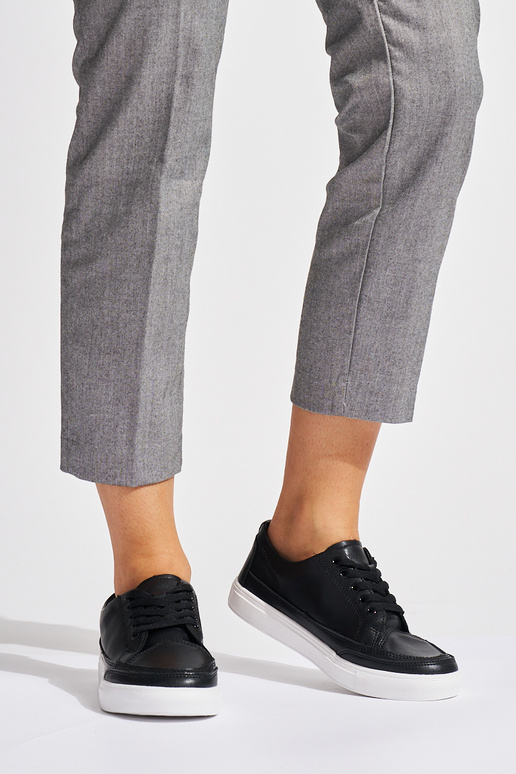 zwart leren damesschoenen Sergio Leone zwart leren damesschoenen Sergio Leone