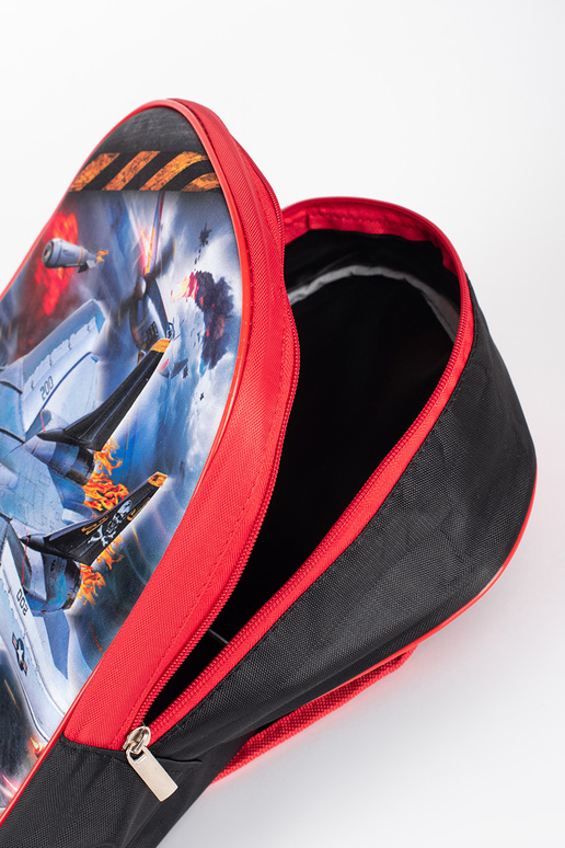 Zwart en rode rugzak voor jongen ze...