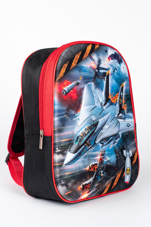 Zwart en rode rugzak voor jongen ze...