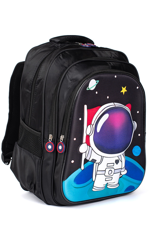 zwarte rugzak dziecięcy z cosmonauto