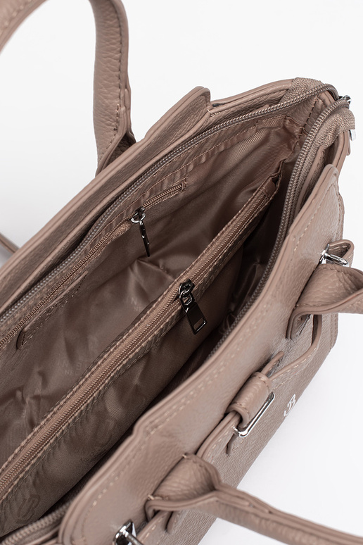 ivoor elegante handtas ze zilvermi...