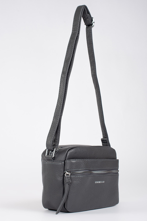 Klein grijs elegante handtas op schouder