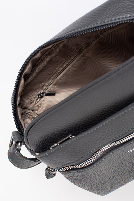 Klein grijs elegante handtas op schouder