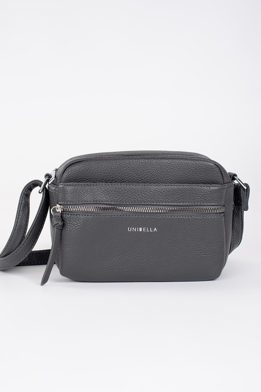 Klein grijs elegante handtas op schouder