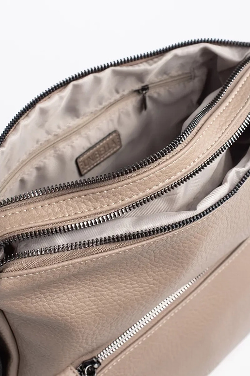 Ivoorkleurige damesrugzak met kwastjes