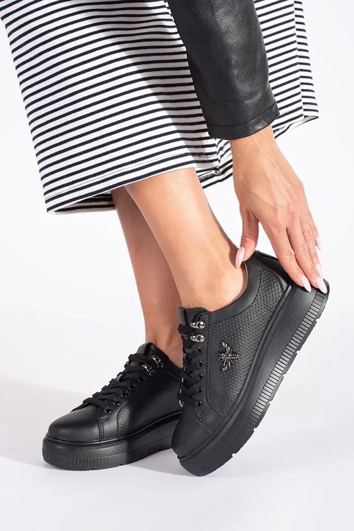 Leer zInart Sneakers met platform