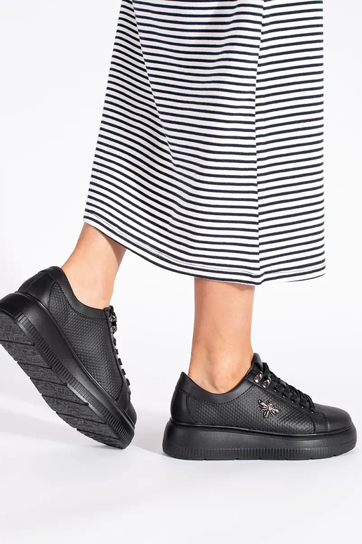 Leer zInart Sneakers met platform