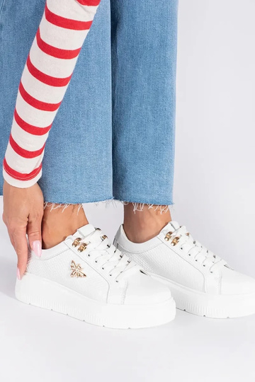 Leer Initte kleur Sneakers... 2