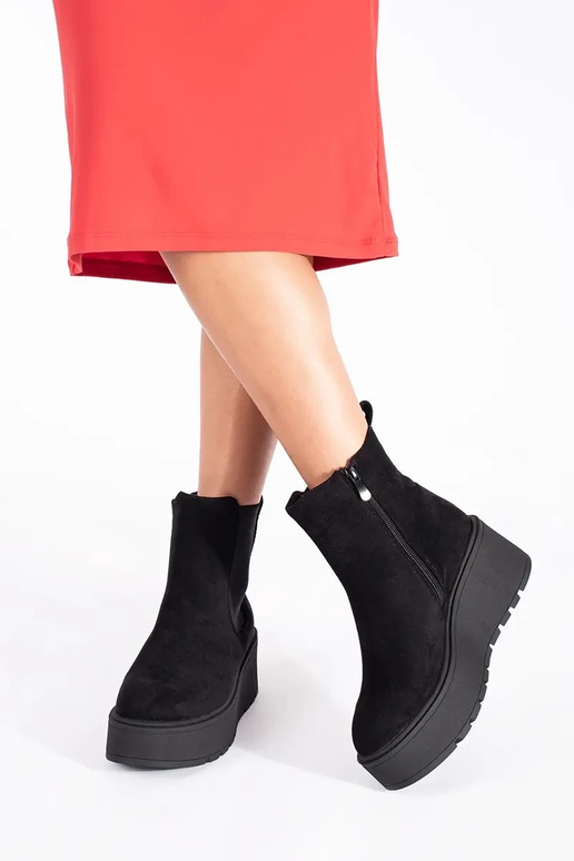 zInart van suède Chelsea-laarzen op...