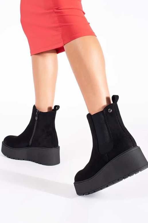 zInart van suède Chelsea-laarzen op...