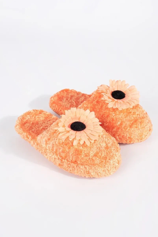 Kinderslofjes in oranje met...