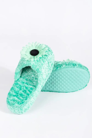 Kinderslofjes in groen met... 2