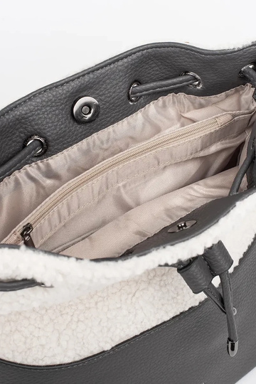 Grijze elegante handtas met... 2