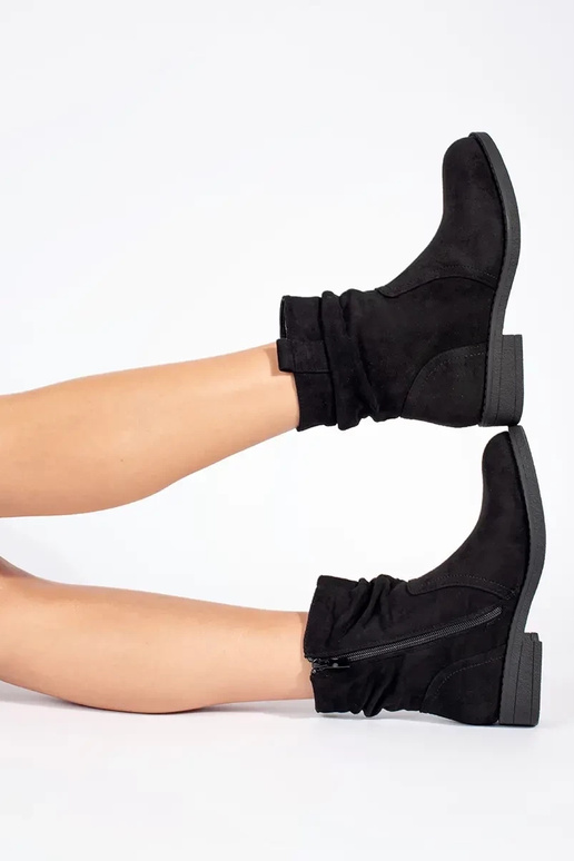 Zwarte suède cowboylaarzen Zwarte suède cowboylaarzen