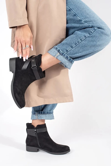 Zwart suède dameslaarzen... 2