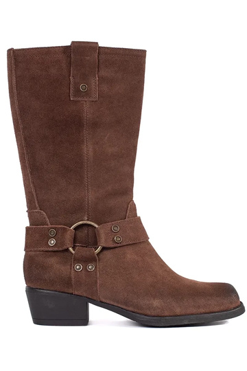 bruin leren cowboylaarzen...