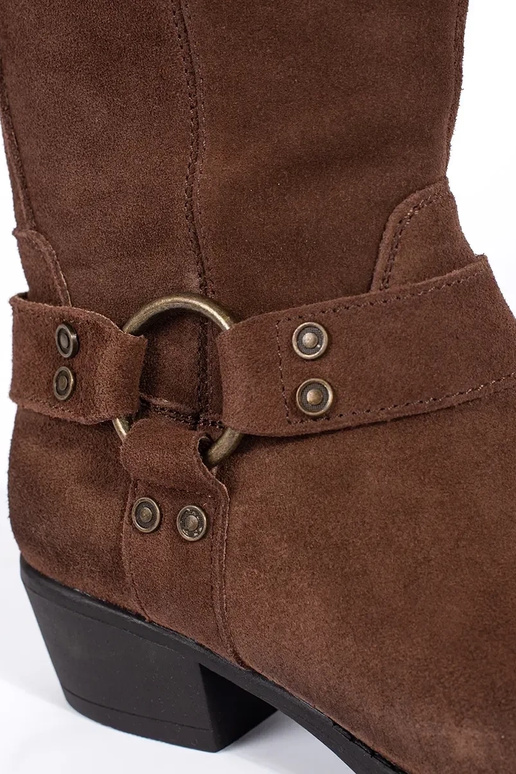 bruin leren cowboylaarzen voor dames... bruin leren cowboylaarzen voor dames...