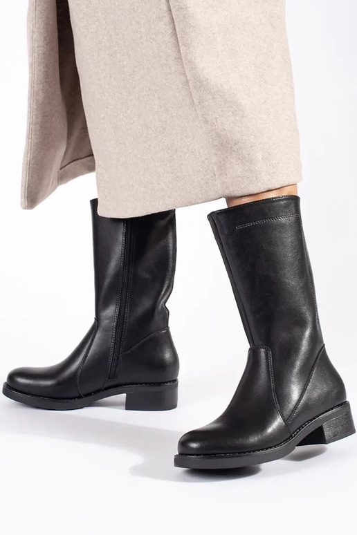 zwart leren damesschoenen Sergio Leone zwart leren damesschoenen Sergio Leone