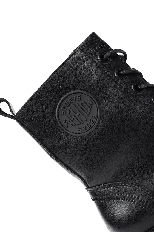 Zwarte damesplatformschoenen met... Zwarte damesplatformschoenen met...