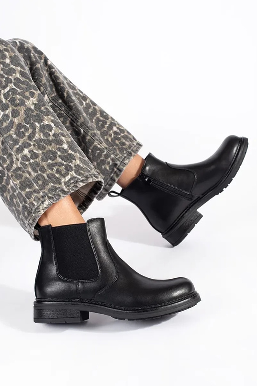 zwarte dames Chelsea boots van echt... zwarte dames Chelsea boots van echt...