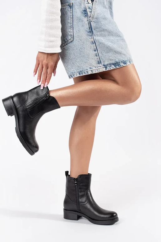 Sergio Leone zwart leren dameslaarzen Sergio Leone zwart leren dameslaarzen