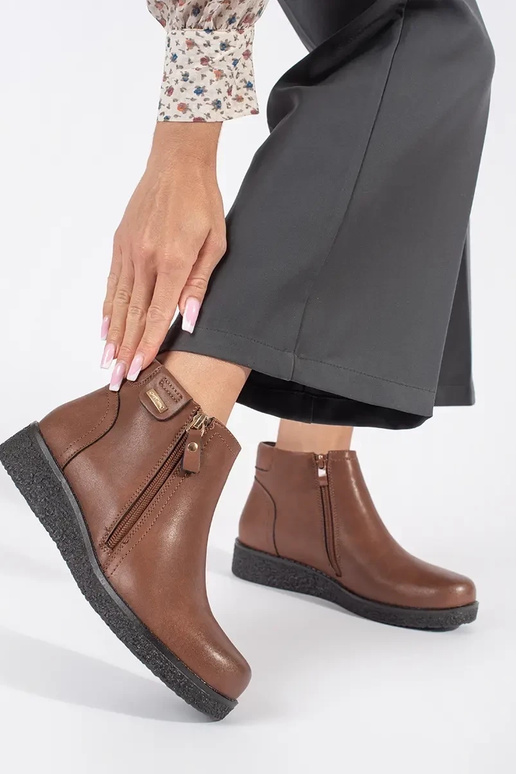 Bruine leren comfortabele schoenen... Bruine leren comfortabele schoenen...