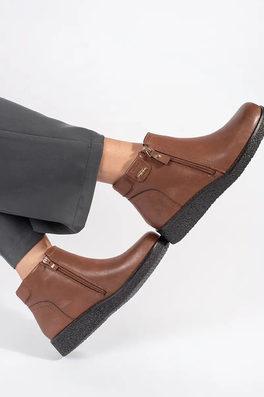 Bruine leren comfortabele schoenen... Bruine leren comfortabele schoenen...