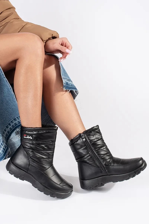 Damessneeuwlaarzen in zwart