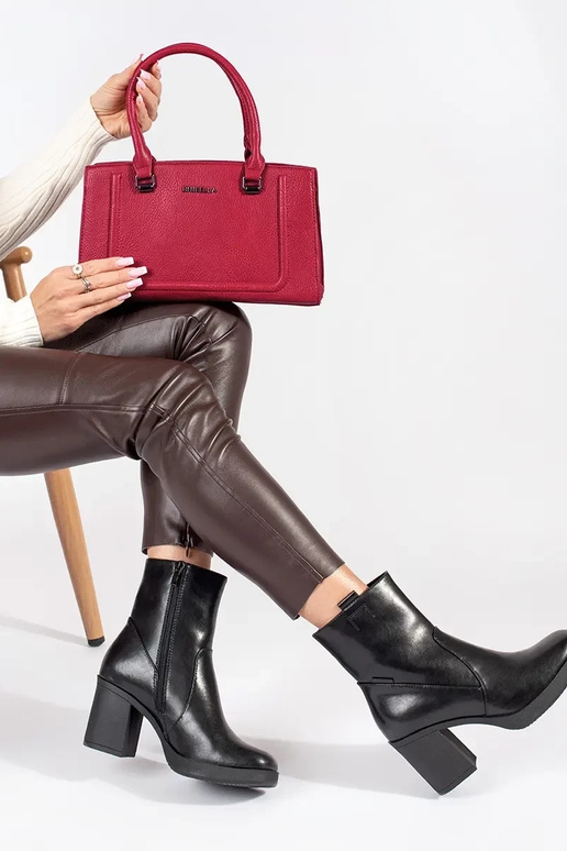 Rode klassieke elegante handtas